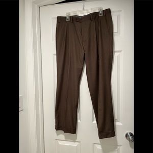 - - - - - Lauren RL vintage classic men's dress pants, pleated , brown , s…